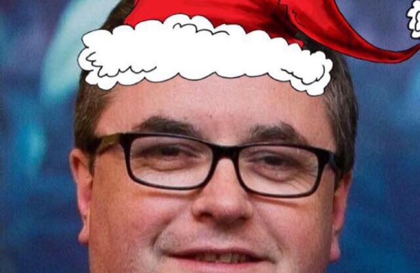 Robert in his Santa hat