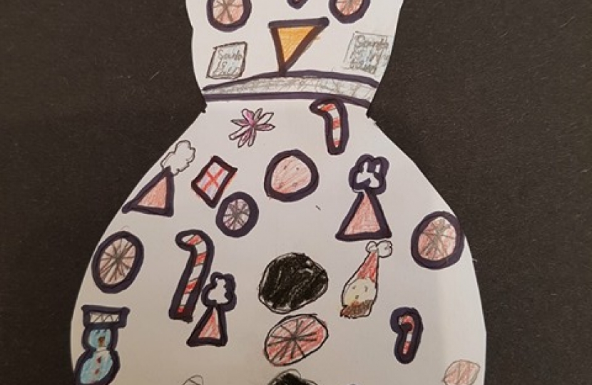 Runners-up was Kenny Wraight from Bishopstone Primary School with a striking snowman design 