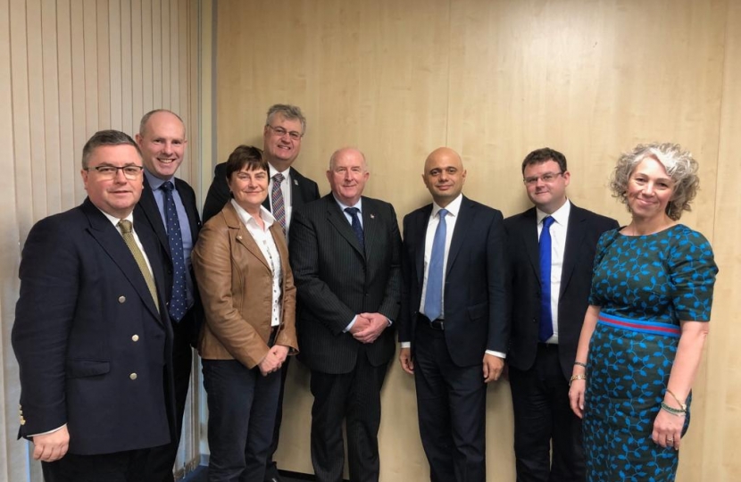 Whilst in Swindon, Home Secretary, Sajid Javid, praised the work of Wiltshire Police 