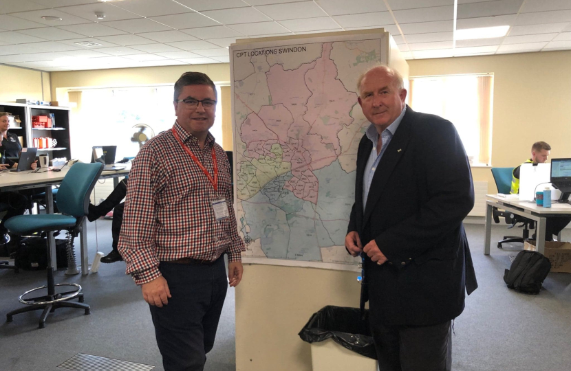 The Rt Hon Robert Buckland QC MP pictured with PCC Angus Macpherson