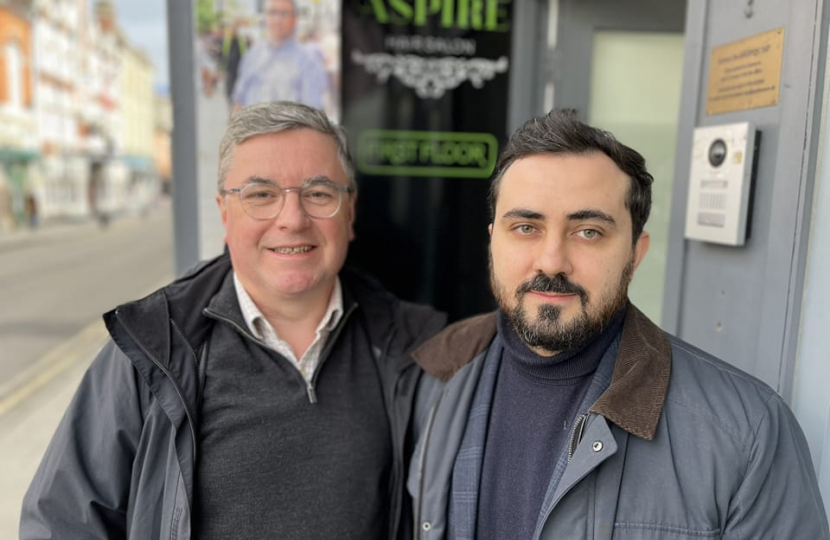 Sir Robert Buckland MP and Illia Chernohorenko