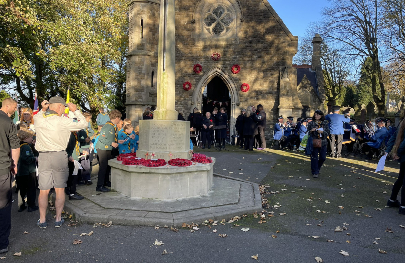 The Remembrance Service at Radnor St Chapel
