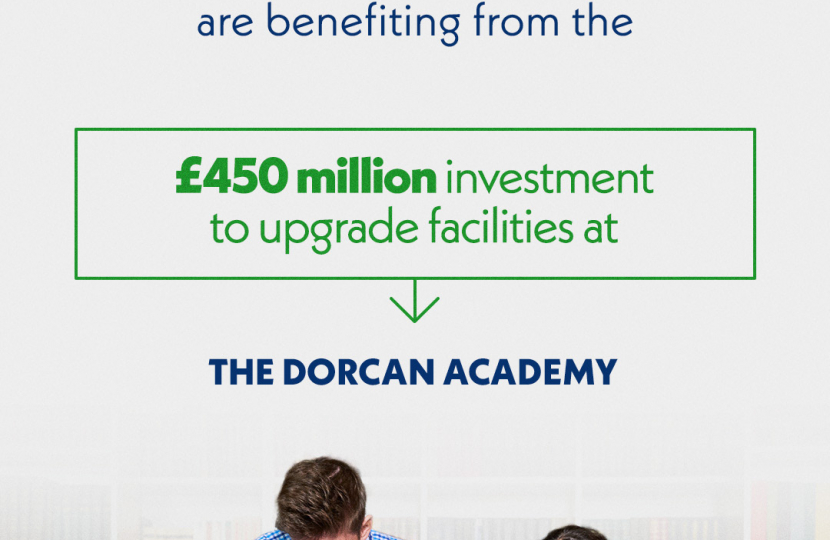 The Dorcan Academy will benefit from funding from the Government's Schools Improvement Fund