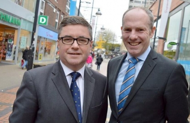 Robert Buckland MP with MP for North Swindon, Justin Tomlinson