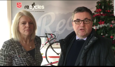 Robert Buckland MP on a recent visit to Booth Lifehouse in Swindon