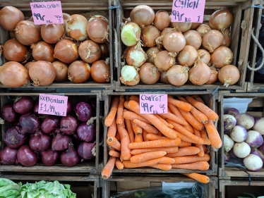 The brand new Brunel Fresh Fruit and Veg Stall 