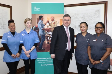 Robert Buckland MP meeting with local carers ahead of the Every Day Is Different Campaign