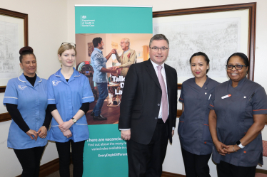 Robert Buckland MP meeting with local carers ahead of the Every Day Is Different Campaign
