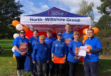 Robert with the Motor Neurone Disease Association