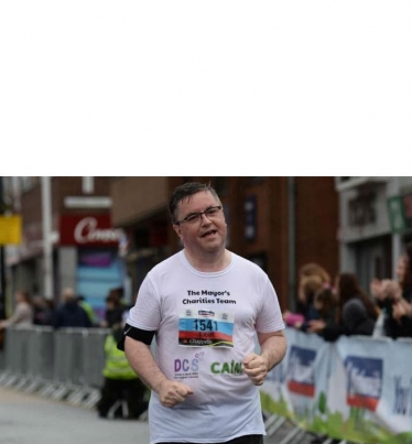 Rt Hon Robert Buckland QC MP running the Swindon Half Marathon