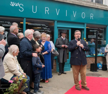 The Rt Hon Robert Buckland QC MP at the opening of the new Swindon Women's Aid Survivor Shop