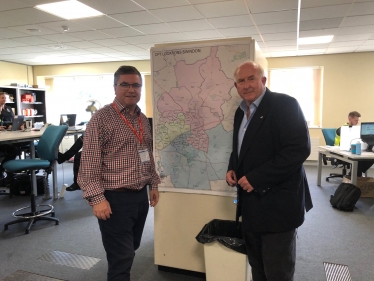The Rt Hon Robert Buckland QC MP pictured with PCC Angus Macpherson