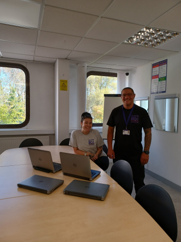Laptops from Sir Robert Buckland's local scheme have been donated to new Swindon Charity, BEST