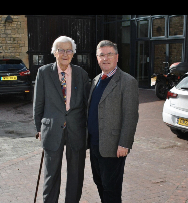 The Rt Hon Sir Robert Buckland KBE KC MP with Lord Baker from the Baker Dearing Trust 